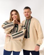 Вишиванки (льон меланж) "Борщівська Квітка" - Зображення 4