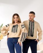 Вишиванки (льон меланж) "Борщівська Квітка" - Зображення 11
