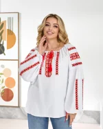 Вишиванка жіноча (домоткане полотно) "Стефанія" - Зображення 6