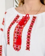 Вишиванка жіноча (домоткане полотно) "Стефанія" - Зображення 2