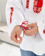 Вишиванка жіноча (домоткане полотно) "Стефанія" - Зображення 4