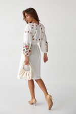 Жіноча сукня вишиванка "Квіткова Fashion", cotton à la linen - Зображення 2
