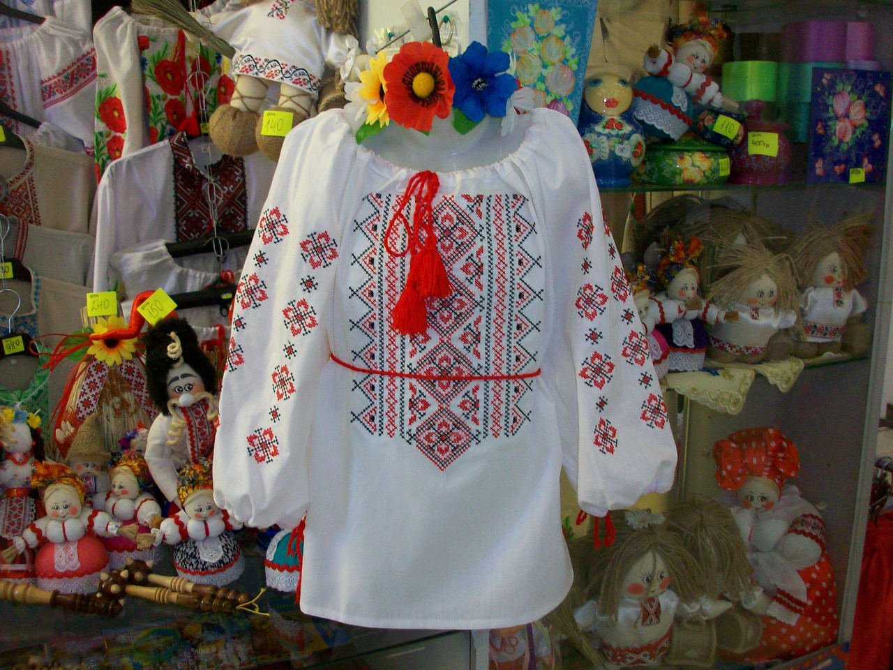 577450200_vishivanka-dityacha-dva Вишиванка дитяча "Два кольори" штапель/бавовна/поплін - Зображення 1
