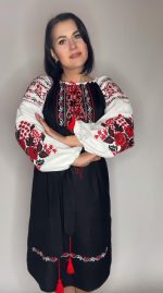 Сукня вишита "Дерево життя" з домотканого полотна - Зображення 8