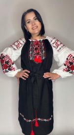 Сукня вишита "Дерево життя" з домотканого полотна - Зображення 5