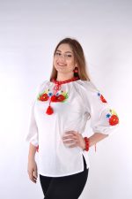 ПРИХОВАНА. Жіноча вишиванка "Маки" зі штапелю - Зображення 2
