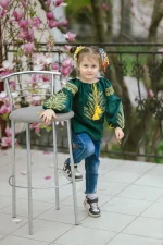 Вишиванка дитяча з домотканого полотна "Колоски" - Зображення 13