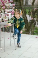 Вишиванка дитяча з домотканого полотна "Колоски" - Зображення 14