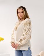 Вишиванка жіноча "Берегиня" з конопляного льону - Зображення 6