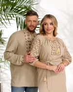 Вишиванки з льону "Миколай+Марічка сукня 3/4" - Зображення 5